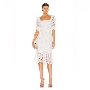 NWT Steve Madden BB Dakota White Lace Midi Dress size 2 revolve
